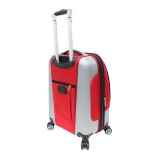 US Traveler 2 Piece Versatile Hybrid Spinner Luggage Set Red US Traveler Two piece Sets