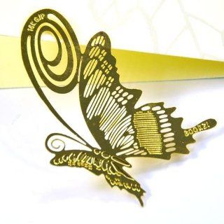 niceEshop(TM) 3 sets Lovely Creative Gold plated Book Lovers Collection butterfly style Bookmarks +Free niceEshop Cable Tie   Beautiful Bookmarks