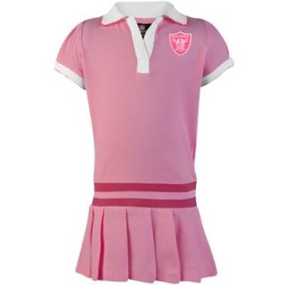 Oakland Raiders Infant Girls Polo Dress   Pink