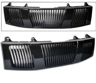 04 07 Nissan Titan Armada Vertical Front Hood Grille Black Automotive
