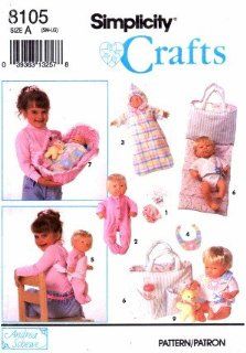 Simplicity 8105 Crafts Sewing Pattern Andrea Schewe Baby Doll Clothes & Accessories