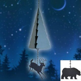 North Country Wind Bells, Inc. 209.5001 Wilderness Bell with bear wind catcher Patio, Lawn & Garden