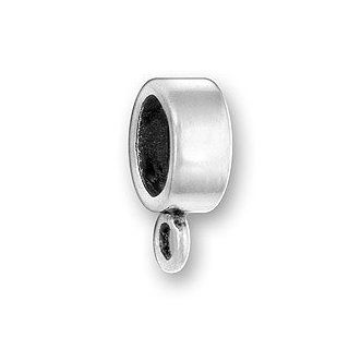 SCJ Sterling Silver Charm Bead Plain Charmholder Charm Holder Fits European Style Bracelet Jewelry