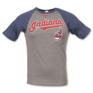 MLB Cleveland Indians Men's Tee Shirt  Grey