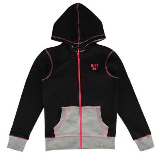 Nike SB Colorblock Full Zip Hoodie   Girls Grade School   Casual   Clothing   Black