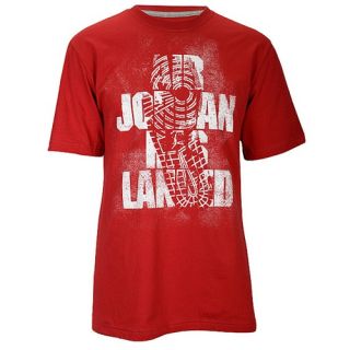 Jordan AJ Has Landed T Shirt   Mens   Basketball   Clothing   Gym Red/White
