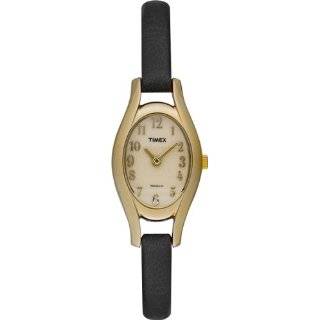 Timex Women's T2M131 Classic Indiglo Leather Strap Watch Watches
