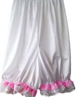 White Pettipants Shorts Bloomers Additional Size Nylon Half Slips Lingerie Women Clothing
