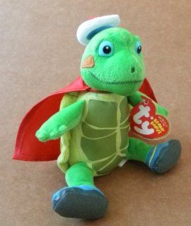 TY Beanie Babies Tuck the Turtle Stuffed Animal Plush Toy   6 inches tall   From Wonder Pet Toys & Games