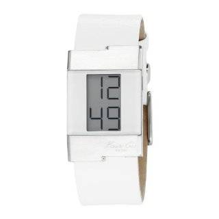 Kenneth Cole New York Women's KC2500 Digital White Leather Strap Watch Kenneth Cole Watches