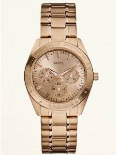 GUESS Feminine Dress Rose Gold Ladies Watch U13623L1 Watches