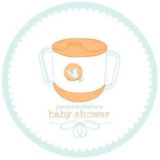 Baby Shower Coaster Invitations  Baby Shower Party Invitations  Baby