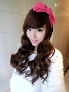 Taobaopit Sexy Women's Long Wavy Wig (Model NWG0LO60705 BN2) (Dark Brown) Health & Personal Care