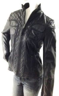Michael Kors Quilted Biker Leather Jacket Clothing