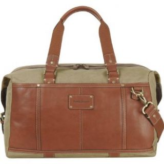 Tommy Bahama Luggage Casual Duffle Bag, Khaki/Cognac, One Size Clothing