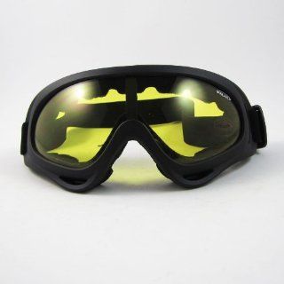 KITE SURFING JET SKI TACTICAL AIRSOFT GOGGLES MOTORCYCLE GLASSES Yellow Sports & Outdoors