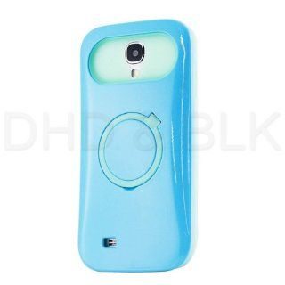 Dark Blue Glow Dual Color Hybrid Protect Case Cover Ring Stand for Samsung Galaxy S4 I9500 Cell Phones & Accessories