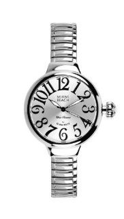 Glam Rock Art Deco Collection Women's Quartz Watch with Silver Dial Analogue Display and Silver Stainless Steel Bracelet 0.96.3022 Watches