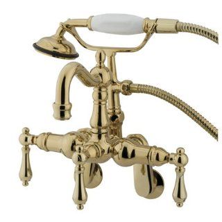Princeton Brass PCC1301T2 adjustable center wall mount clawfoot tub filler with hand shower