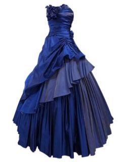 *Maillsa Navy Sweetheart Satin Prom Dress,c0183 (20, Navy) Clothing