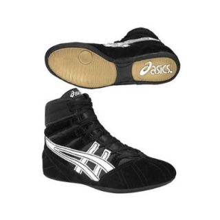Kid's Asics Bam CL210 9001 Black White Wrestling Shoe (kids 4.5, Black White) Shoes