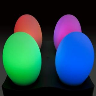 4 Color Changing Egg Shaped Rechargable Mood Lamps Gift Set
