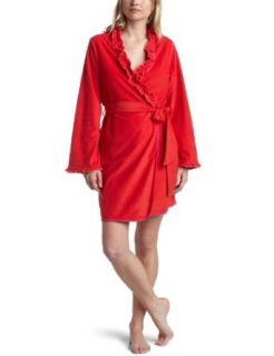 Betsey Johnson Women's Microfleece Robe, Cherry Tart, Medium
