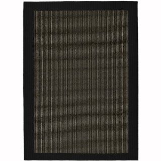 Modern Contemporary Area Rug BRAND NEW Carpet Black 5' x 7' berber dots SOLID  