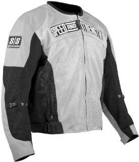 Speed & Strength Trial By Fire Mesh Jacket , Distinct Name Silver, Gender Mens/Unisex, Apparel Material Textile, Primary Color Silver, Size 2XL 87 5866 Automotive