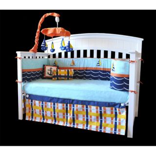 Baby Sailor 10 Piece Boutique Nautical Sailboat Crib Bedding Set