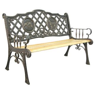 Innova Hearth and Home Hunting Cast Iron Park Bench