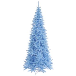 Vickerman 5.5 Sky Blue Slim Fir Artificial Christmas Tree with 300