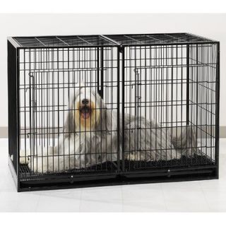 ProSelect Extra Tall Modular Dog Cage in Black
