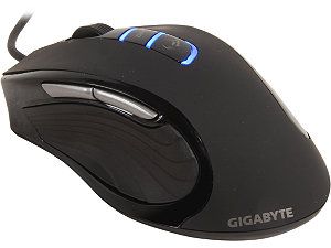 GIGABYTE GM M6980X Black 1 x Wheel USB Wired Pro Laser 5600 dpi Mouse