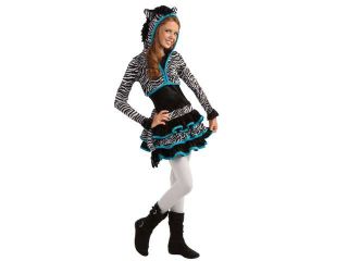 Girls Zebra Dress Cute Tween Kids Halloween Costume S