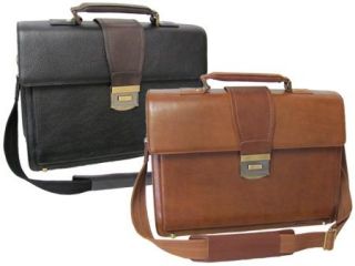 Amerileather Two Tone Charisma Leather Laptop Briefcase (#2670 02)