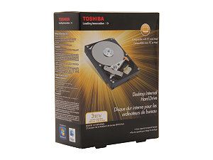 TOSHIBA PH3300U 1I72 3TB 7200 RPM 64MB Cache SATA 6.0Gb/s 3.5" Internal Hard Drive Retail Kit