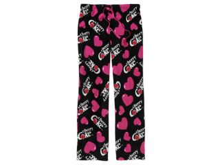 Coca Cola Womens Plush Black Cherry Coke Sleep Pants Fleece Pajama Bottoms PJs