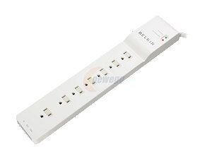 BELKIN BE107200 06 6 feet 7 Outlets 2320 joule Home/office Surge Protector