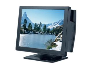TVS LP 15F34U Black 15" 1024 x 768 12ms Fujitsu/USB Touch screen LCD monitor w/ MSR Card reader