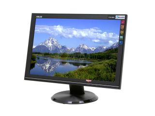 ASUS VW192G Black 19" 5ms Widescreen LCD Monitor with 8H Hardness Glass Protection 330 cd/m2 800:1
