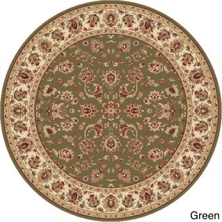 Rhythm 105370 Traditional Area Rug (710 Round) (Varies based on option selectedSecondary Colors Beige, brown, green, blueShape RoundTip We recommend the use of a non skid pad to keep the rug in place on smooth surfaces.All rug sizes are approximate. Du