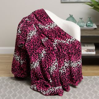 Oversized Leopard Microplush Blanket
