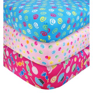 Trend Lab Candy Flannel Fitted Crib Sheet Set (pack Of 3) (Cotton/flannelCare instructions Machine washableDimensions 52 inches high x 28 inches wide x 7 inches deepThe digital images we display have the most accurate color possible. However, due to dif