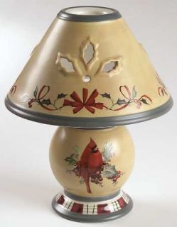 Lenox China Winter Greetings Tea Light Lamp with Shade, Fine China Dinnerware  