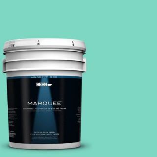 BEHR MARQUEE 5 gal. #480A 3 Mint Majesty Satin Enamel Exterior Paint 945405