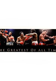 Muhammad Ali CANVAS 2  Memorabilia,Muhammad Ali Autographed Panoramic Canvas Collage, Boxing Muhammad Ali Muhammad Ali Memorabilia