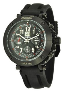 Ingersoll IN6101BBK  Watches,Mens Bison No. 1 Chronograph Black Rubber, Chronograph Ingersoll Automatic Watches