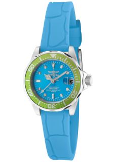 Invicta 11560  Watches,Womens Pro Diver/Mini Diver Light Blue Dial Light Blue Textured Polyurethane, Casual Invicta Quartz Watches