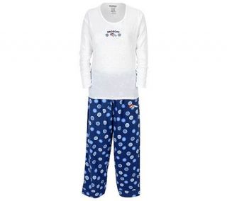 NFL Denver Broncos Womens Snowflake Pajama Set   A194817